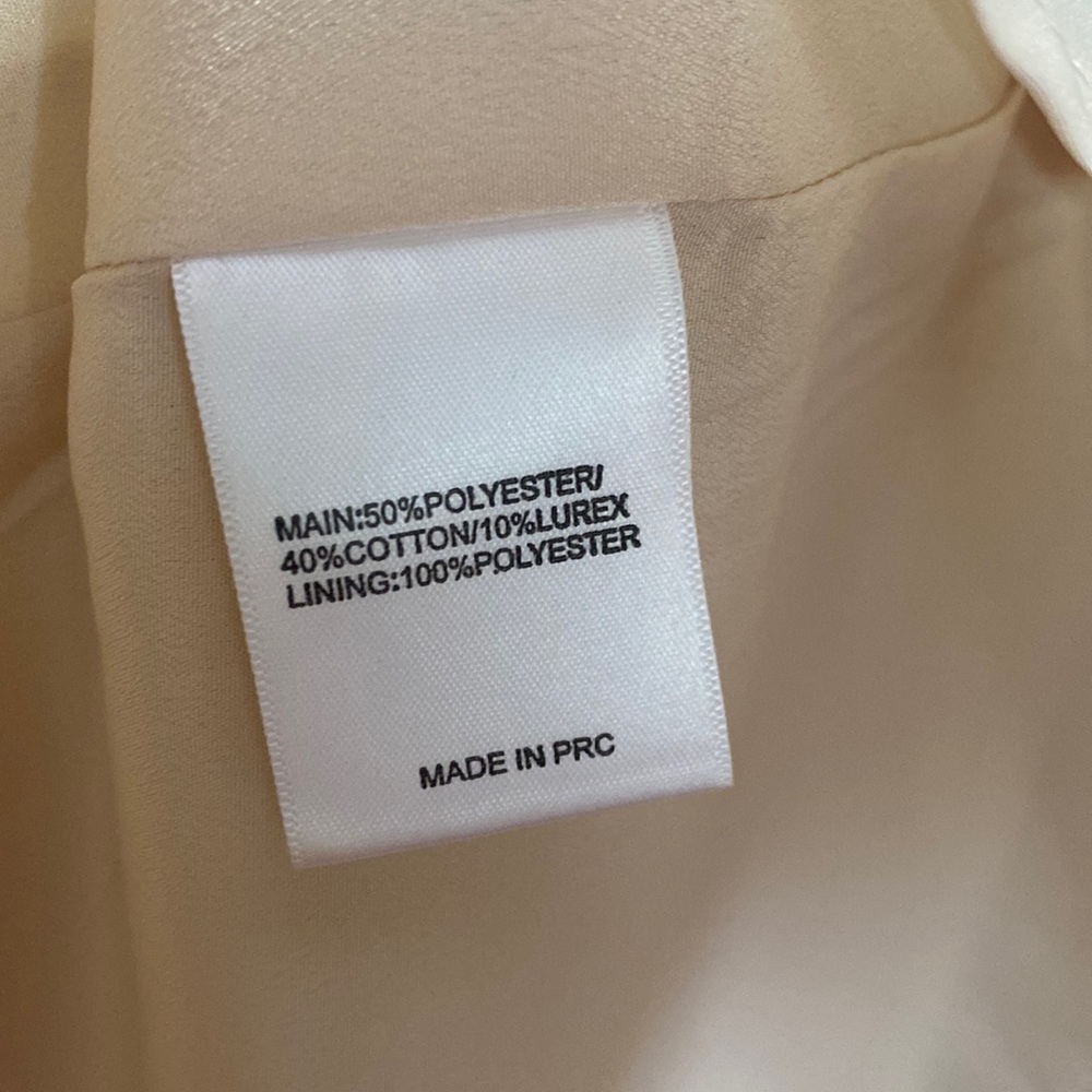 Keepsake The Label Dress Sleeveless with Cutouts Gold & Ivory Small - Picture 3 of 4